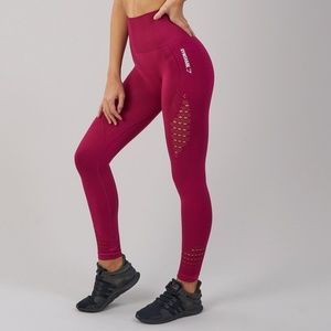 Gymshark flex leggings red medium (Nonnegotiable)